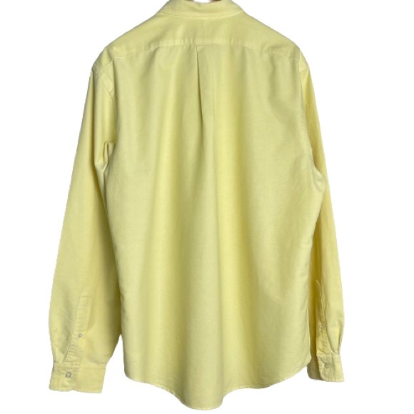 Polo Ralph Lauren Oxford Shirt | Men’s Slim Fit Yellow Button Down | XL - Picture 4 of 17